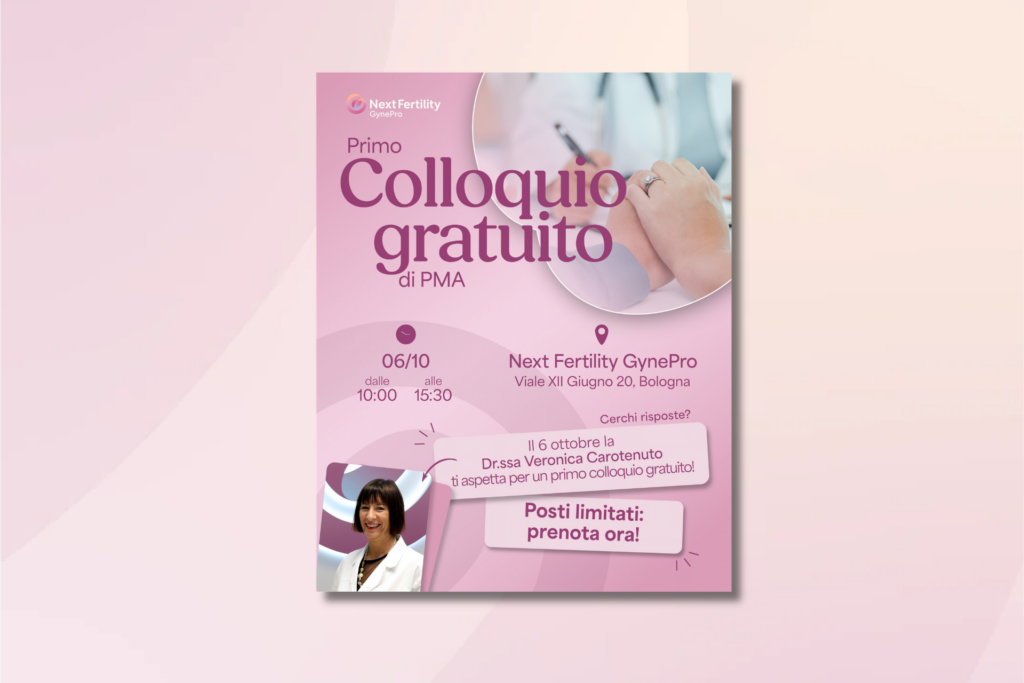 Colloquio PMA gratuito a Bologna | 6 ottobre 2026